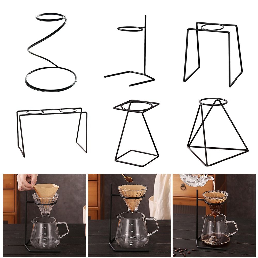 Coffee Tea Paper Cups - Black Coffee Filter Cup Holder Iron