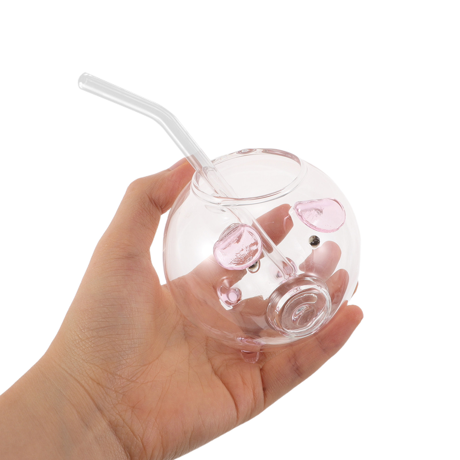 Juice Tea Coffee - Creative Pig Shaped Glass Cocktail Cup