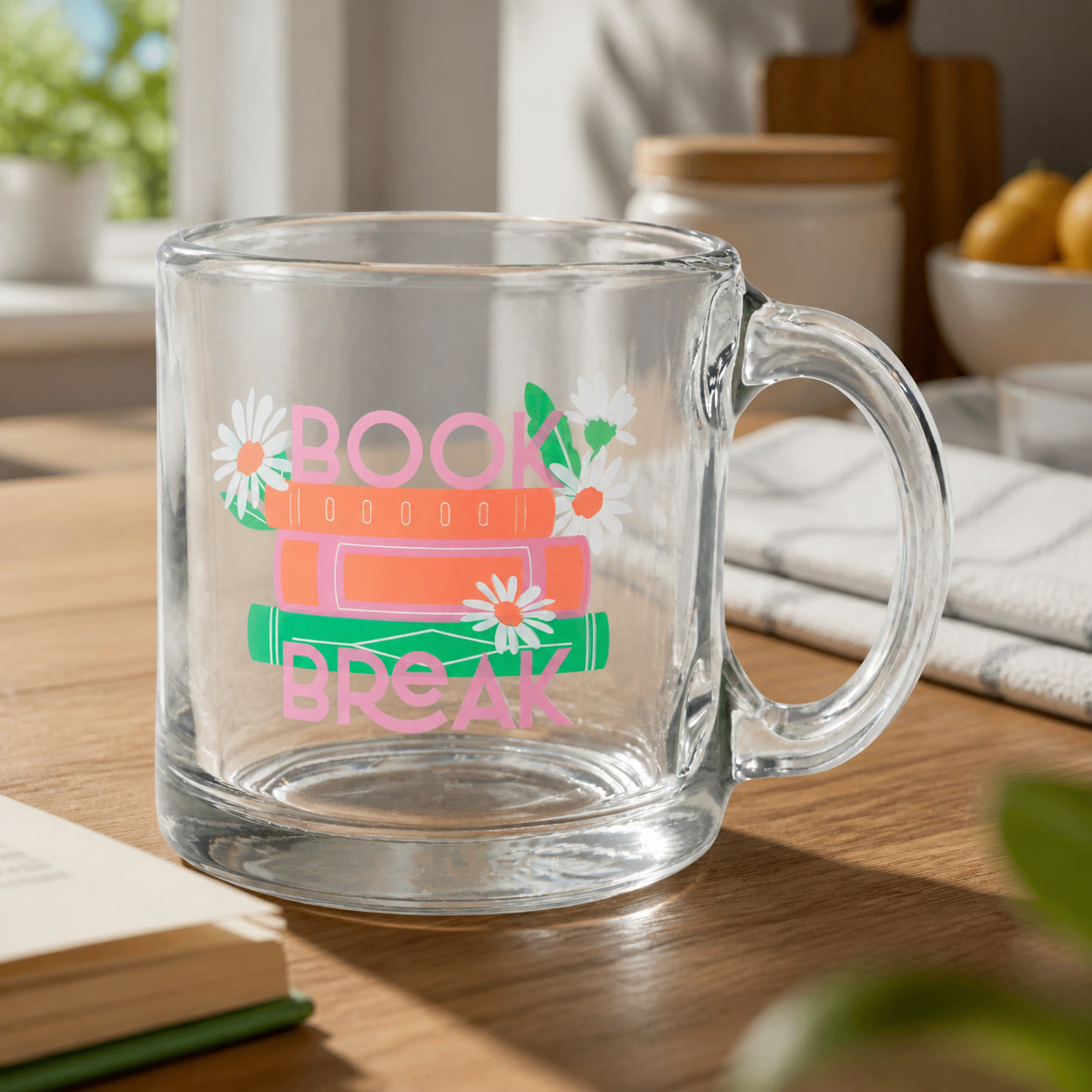 Coffee Tea Break - Book Break Ceramic Coffee Mug For