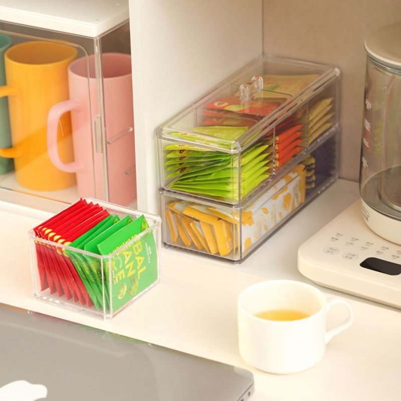 Coffee Tea Sugar Container Set - Sugar Bag Tea Storage Holder Trash
