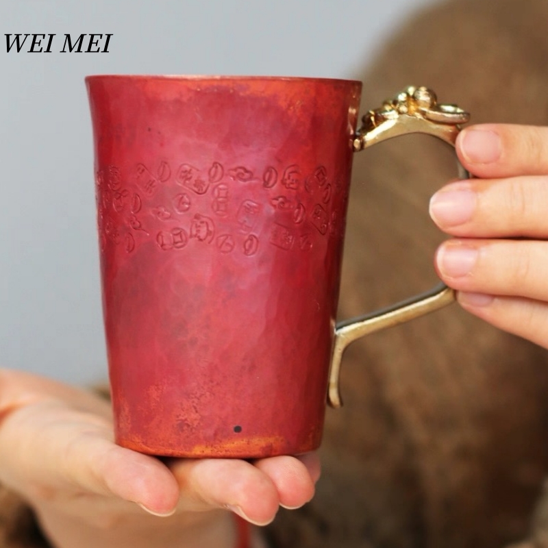 Juice Tea Coffee - Handcrafted Vintage Copper Breakfast Coffee Cup,Thickened