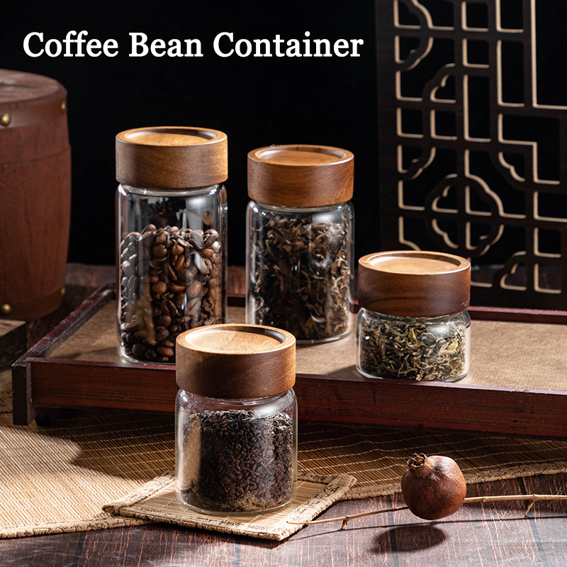 Coffee Tea Bean - Coffee Beans Storage Container Tube Display
