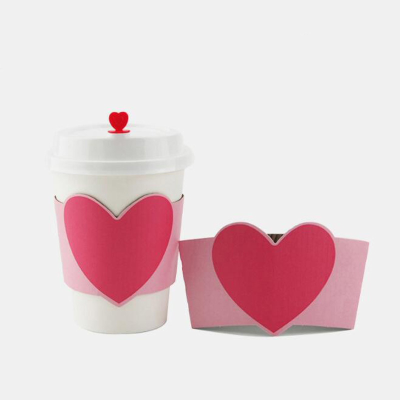 Coffee Tea Paper Cups - 100pcs Disposable Cup Sleeve For 12/16oz