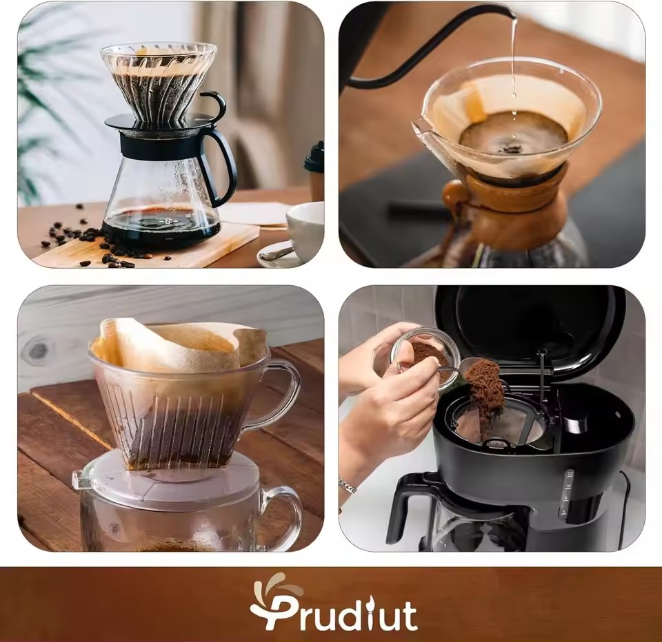 Coffee Tea Infusion - 50pcs/set Log Pulp Paper Coffee Filter