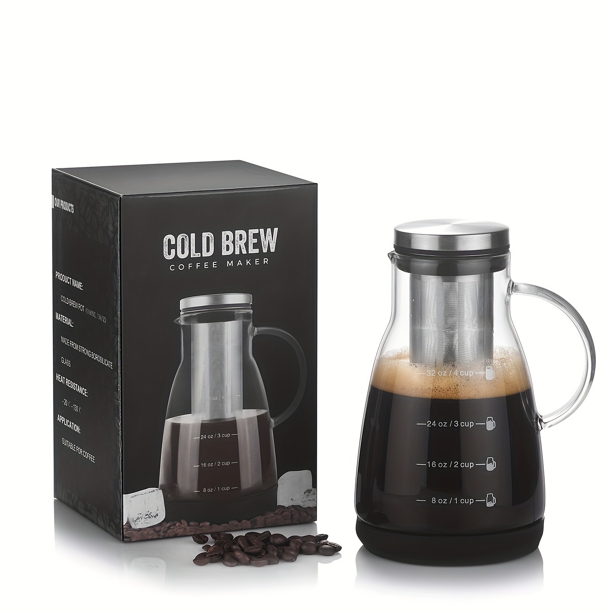 Juice Tea Coffee - 24oz Classic Glass Cold Brew Coffee
