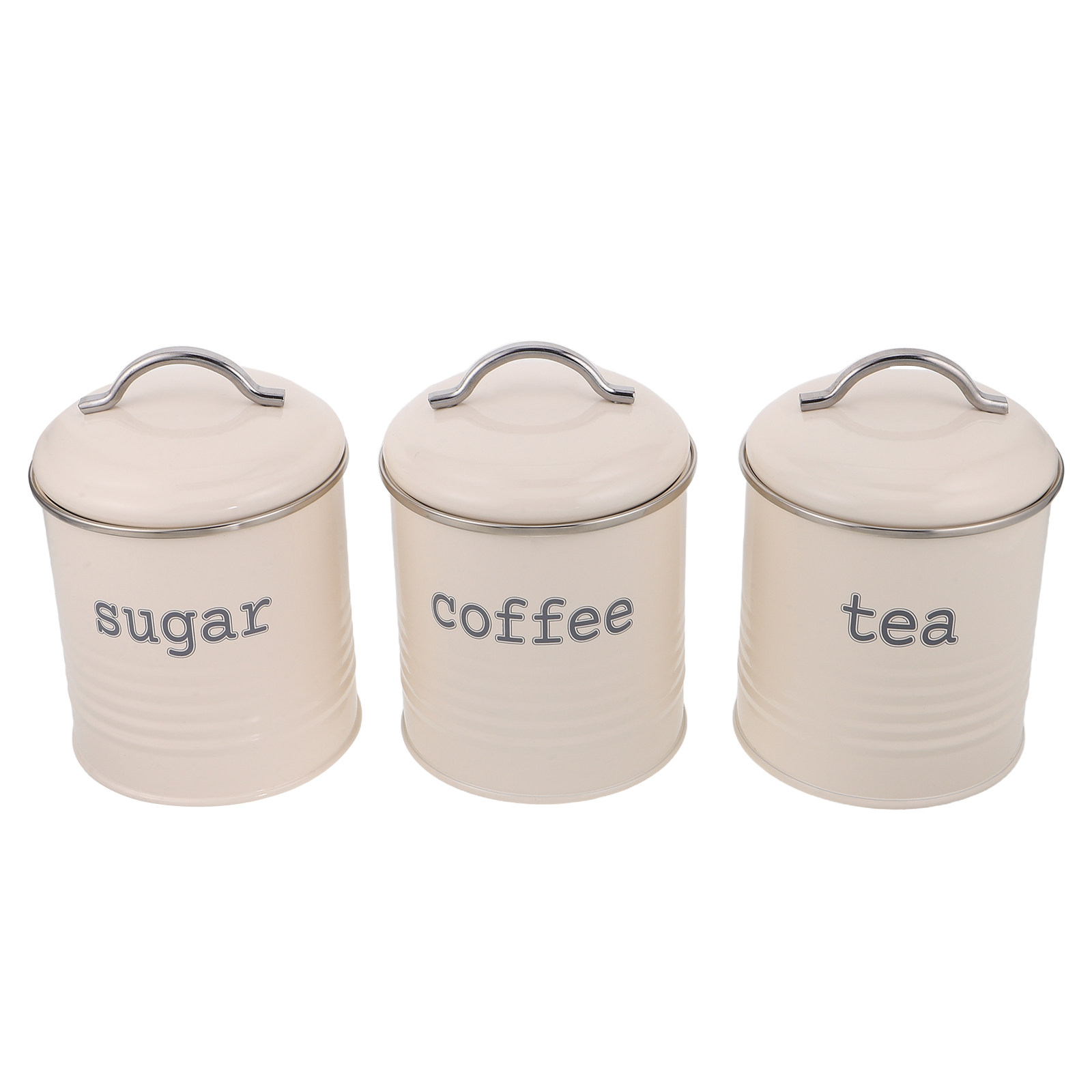 Coffee Tea Sugar Container Set - 3Pcs Sealed Coffee Bean Container Set