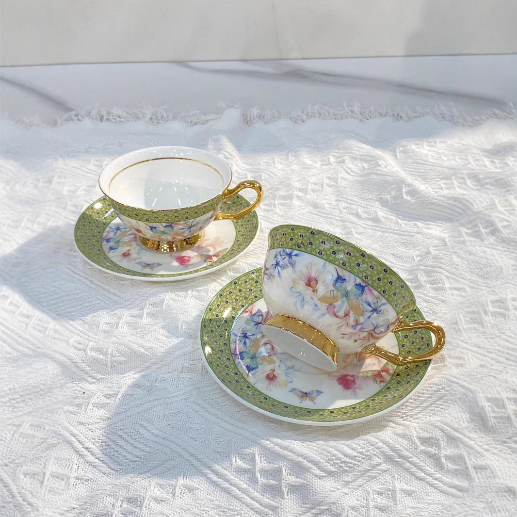 Classical Porcelain Cup&saucer - Juice Tea Coffee 评论和价格