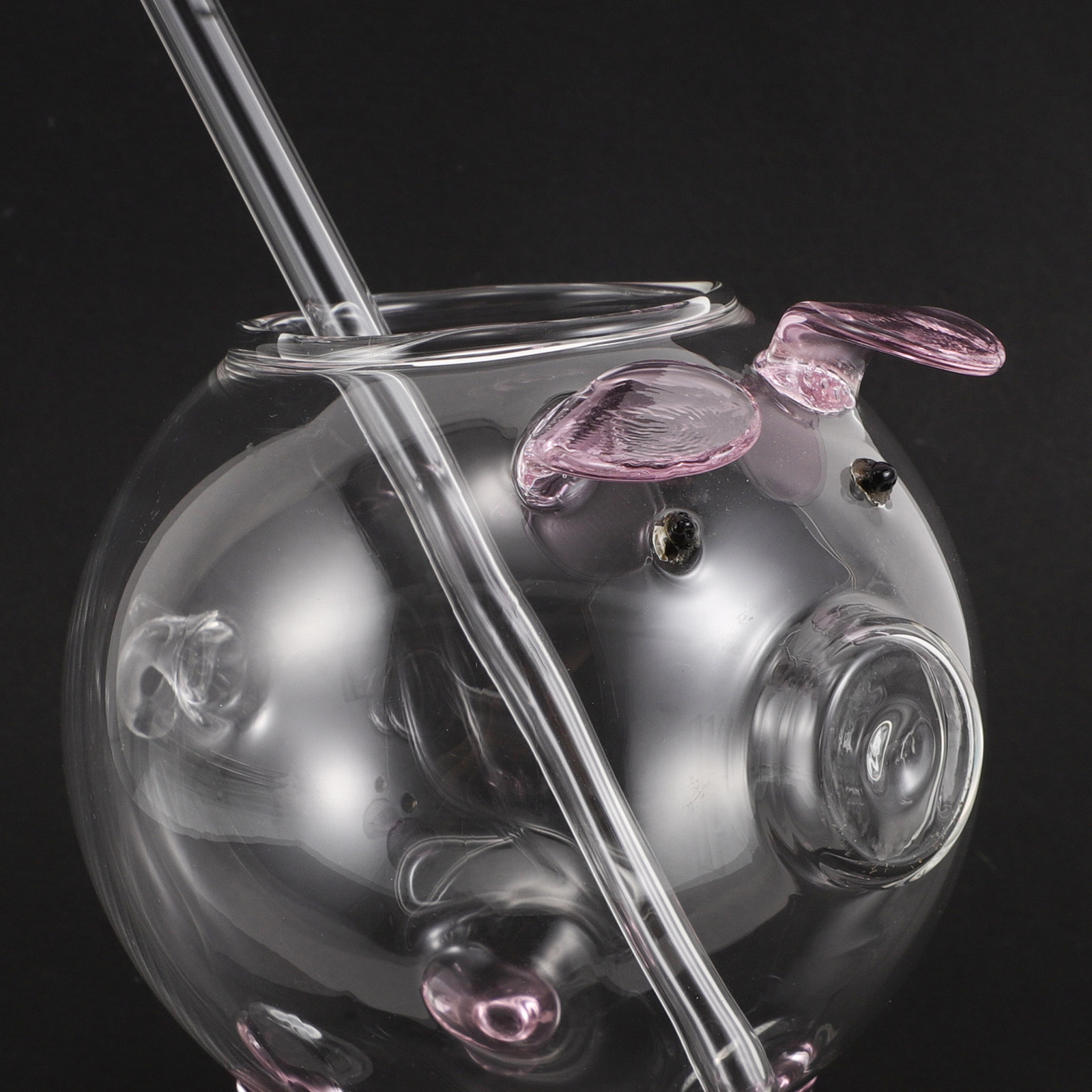 Creative Pig Shaped Glass Cock - Juice Tea Coffee 评论和价格