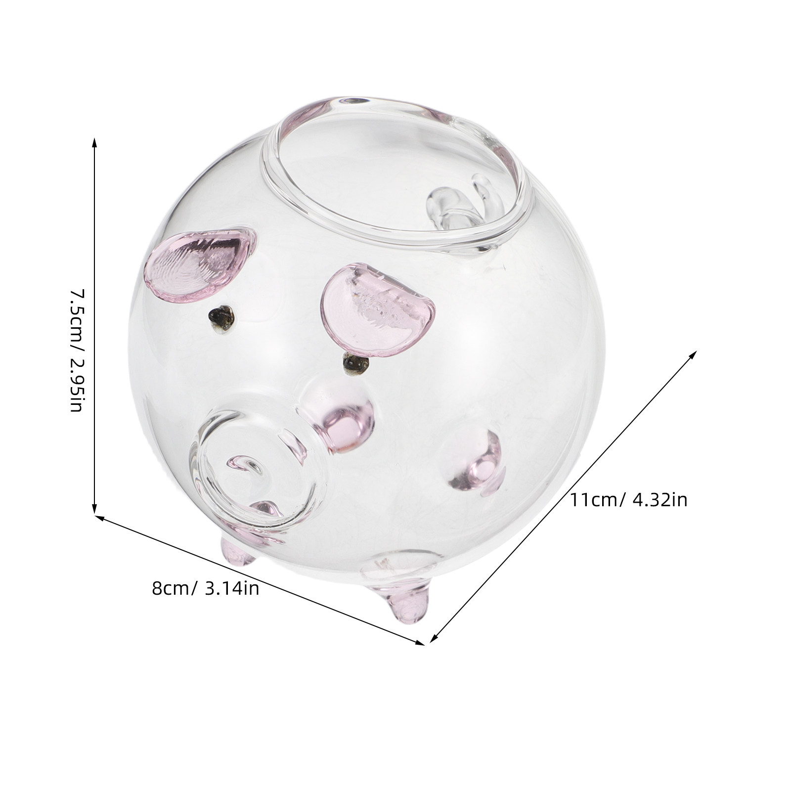 Creative Pig Shaped Glass Cock - Juice Tea Coffee 评论和价格