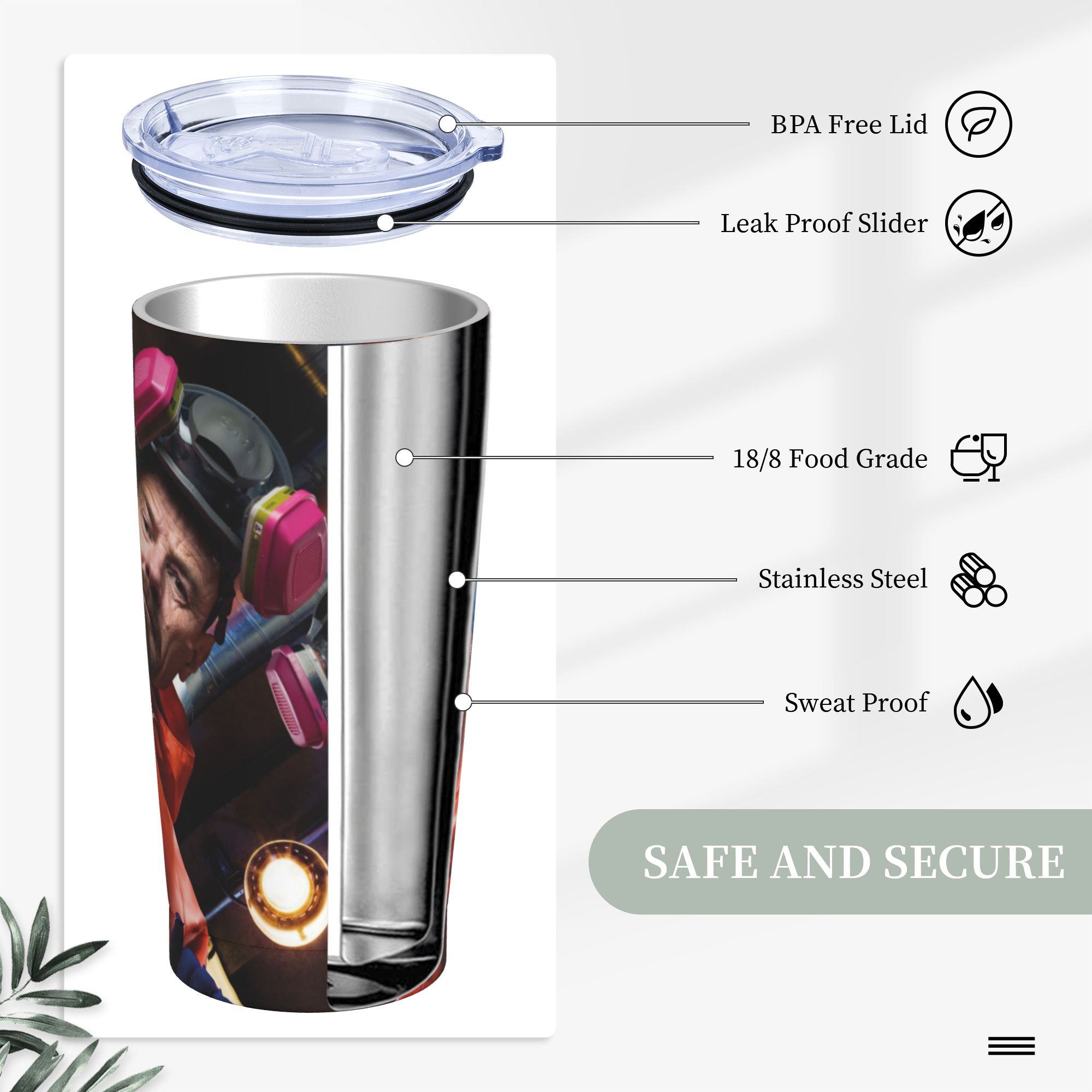 Walter White Pinkman Tumbler V - Coffee Tea Break 评论和价格