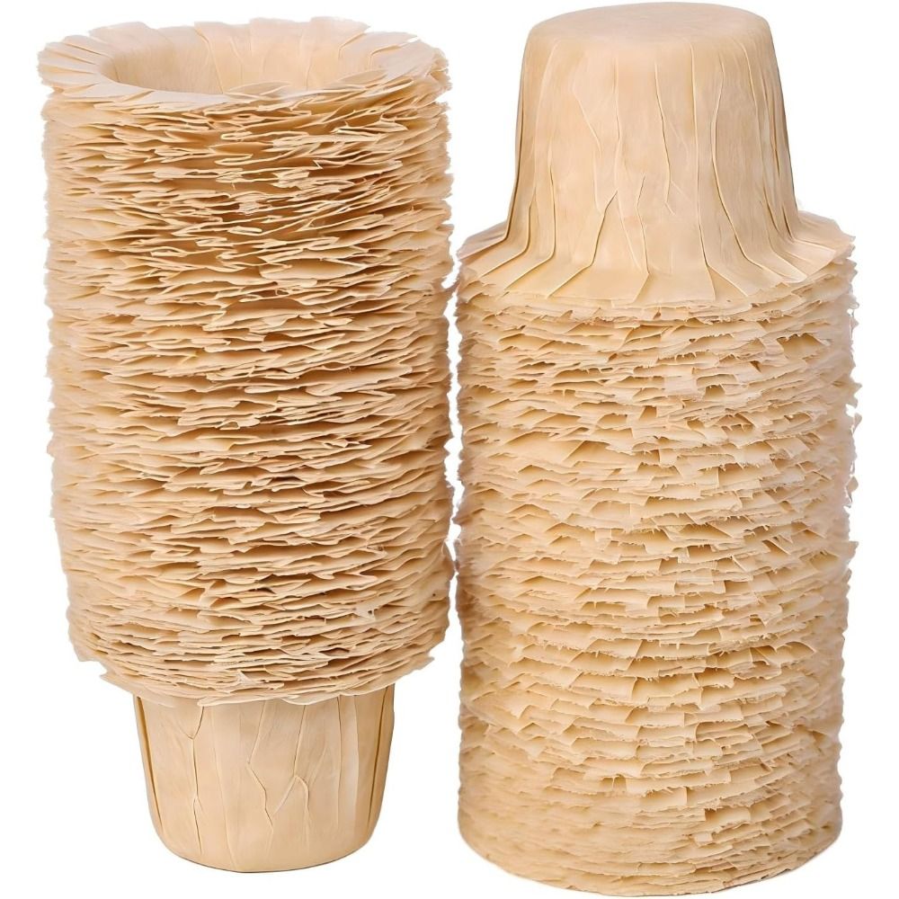 50/100 Pcs Natural Disposable  - Coffee Tea Paper Cups 评论和价格