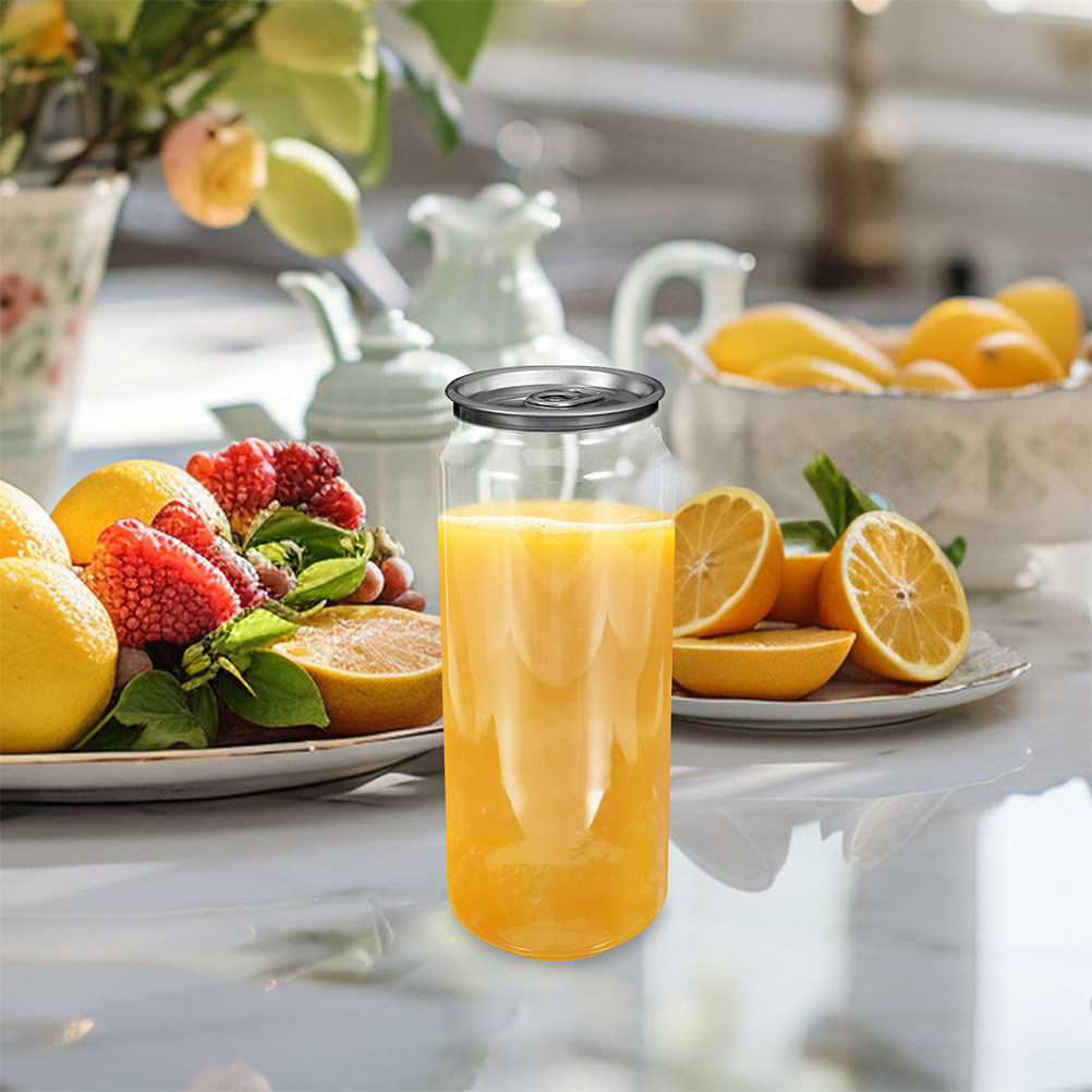 5pcs Clear Beverage Cans Empty - Juice Tea Coffee 评论和价格