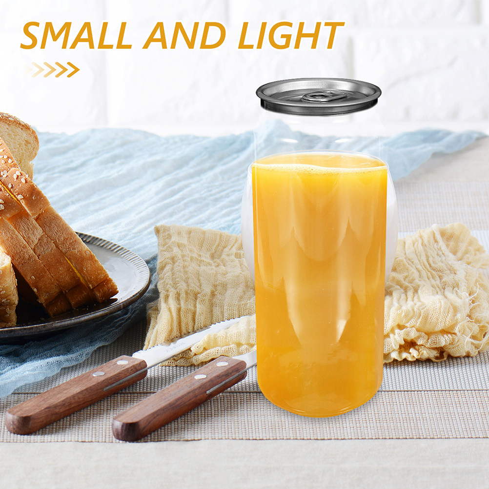 5pcs Clear Beverage Cans Empty - Juice Tea Coffee 评论和价格