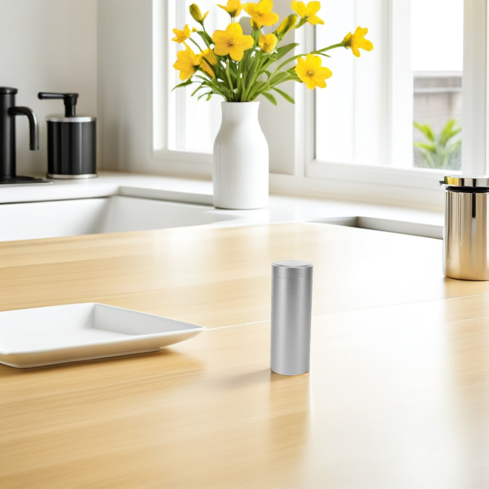 Aluminum Alloy Round Airtight  - Coffee Tea Bean 评论和价格