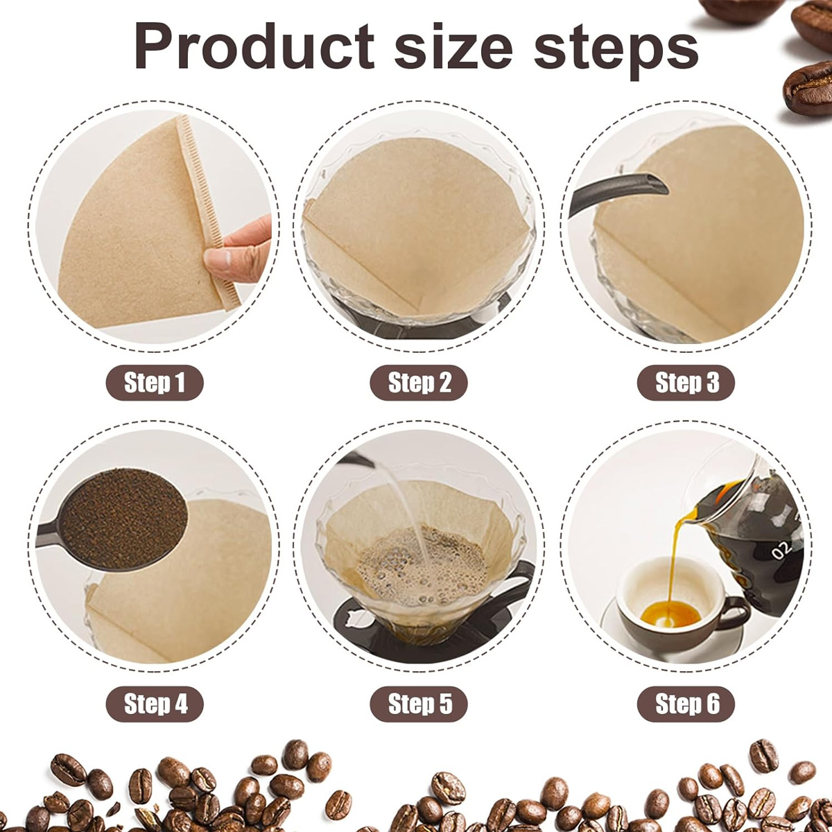 100/200 Count Cone Coffee Filt - Coffee Tea Paper Cups 评论和价格