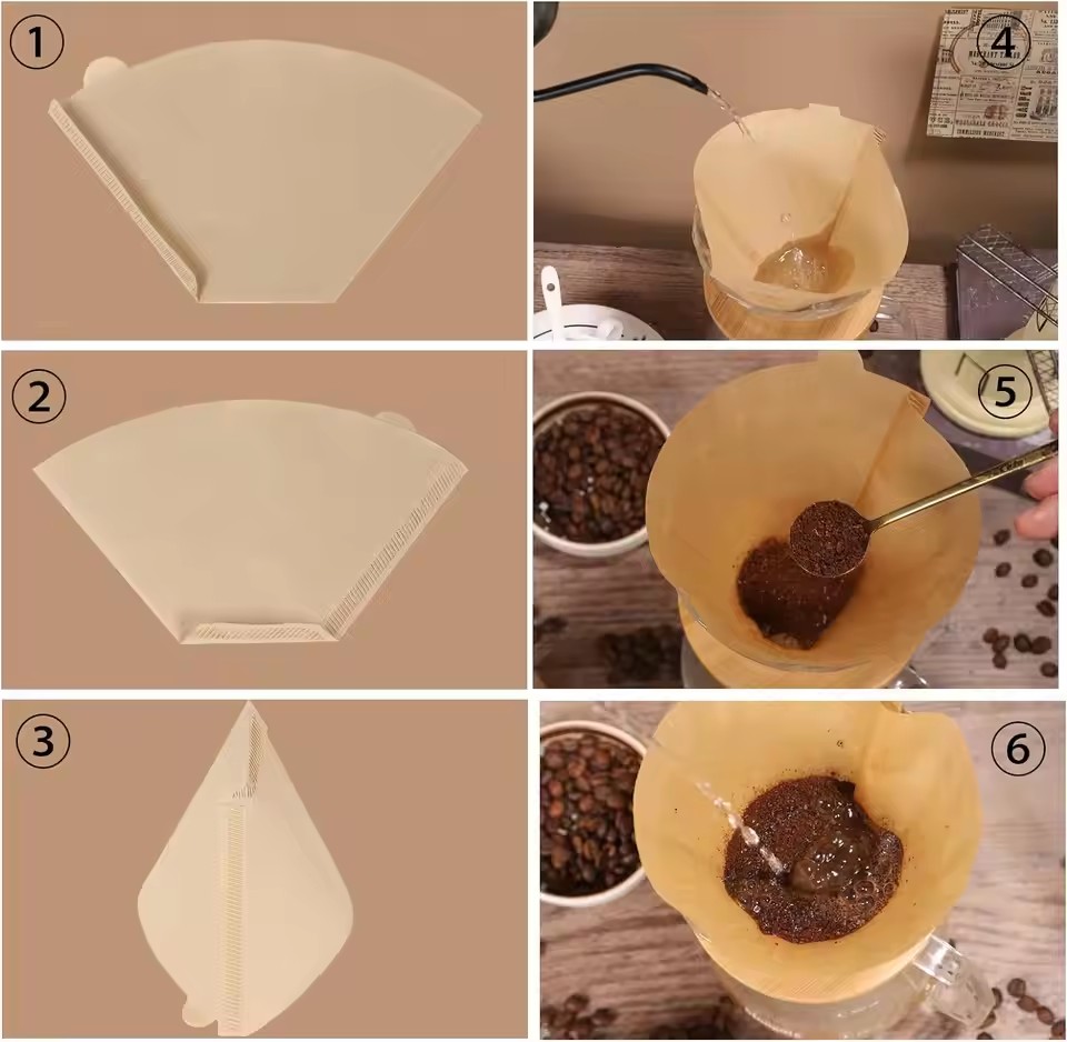 50pcs/set Log Pulp Paper Coffe - Coffee Tea Infusion 评论和价格