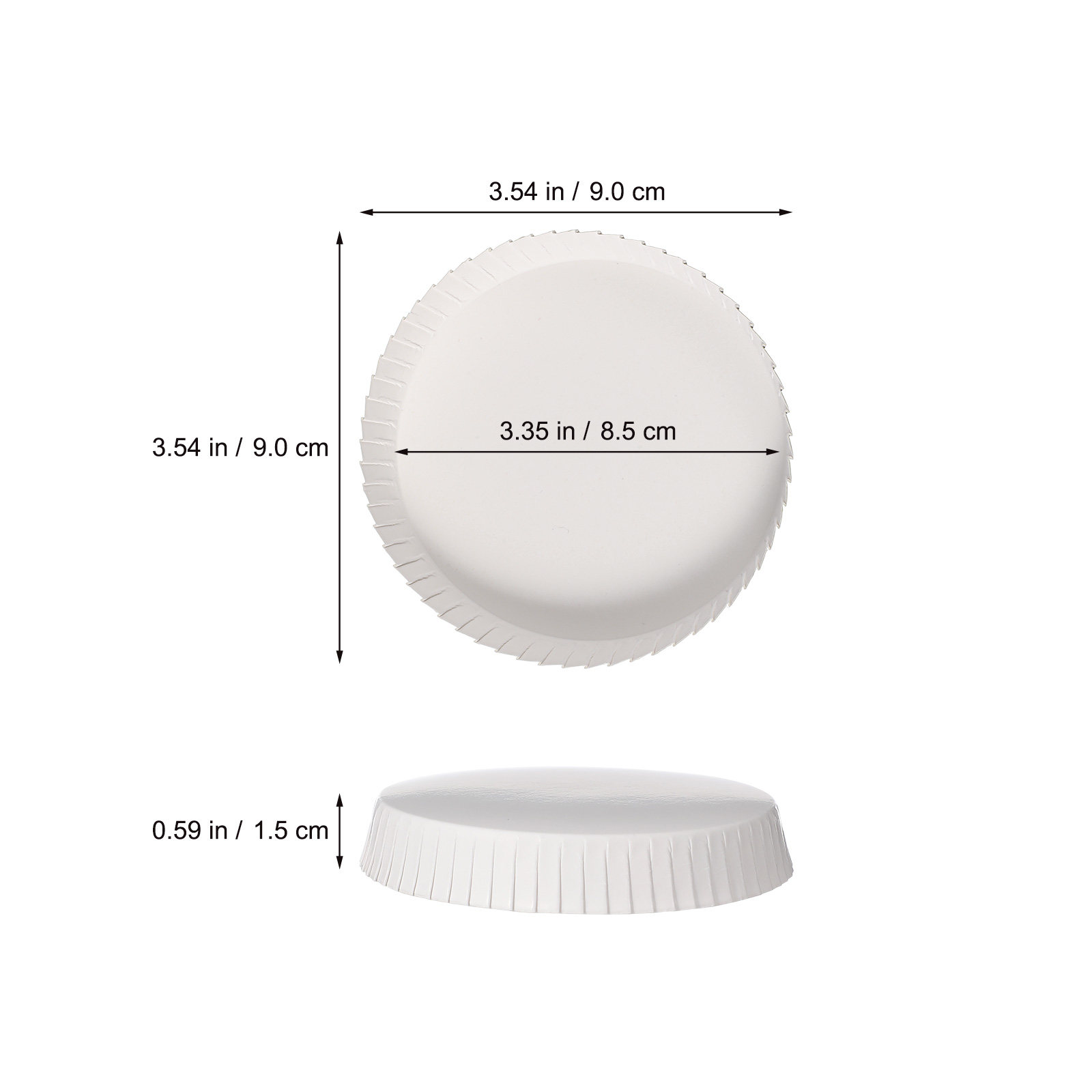 100Pcs Stackable Paper Cup Lid - Coffee Tea Paper Cups 评论和价格