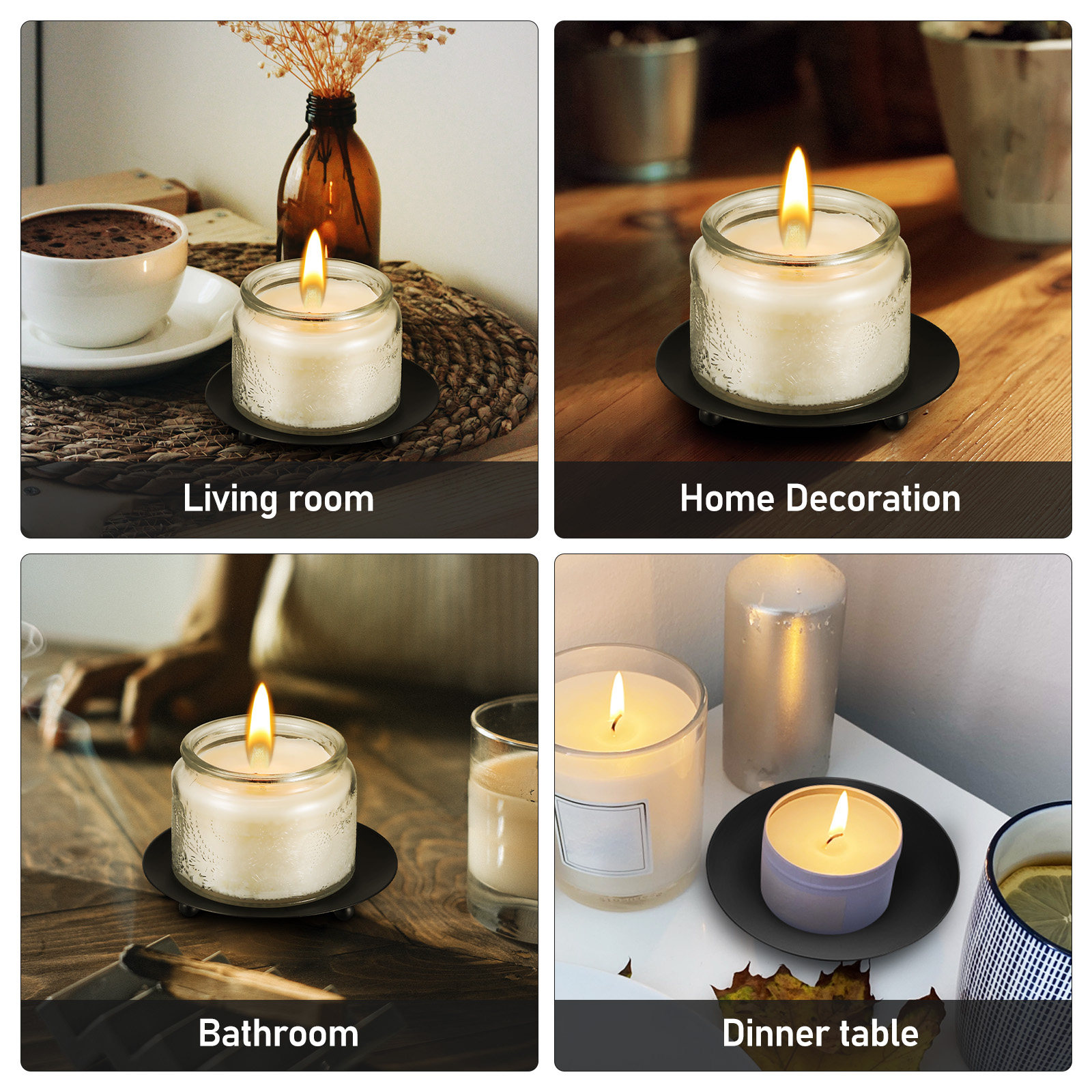 4Pcs Iron Holder Minimalist Ro - Coffee Tea Shop 评论和价格