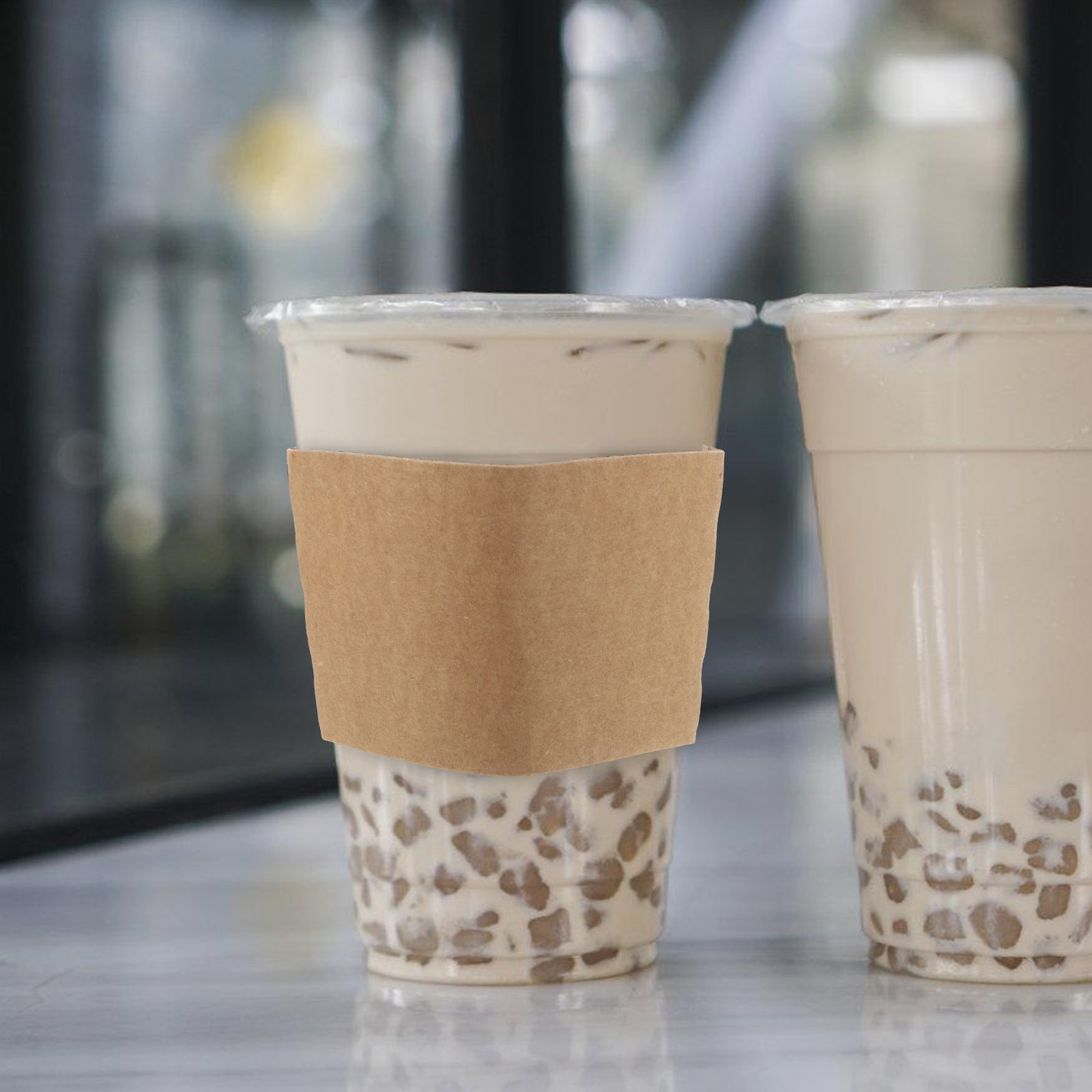 100Pcs Kraft Paper Cup Sleeves - Coffee Tea Paper Cups 评论和价格