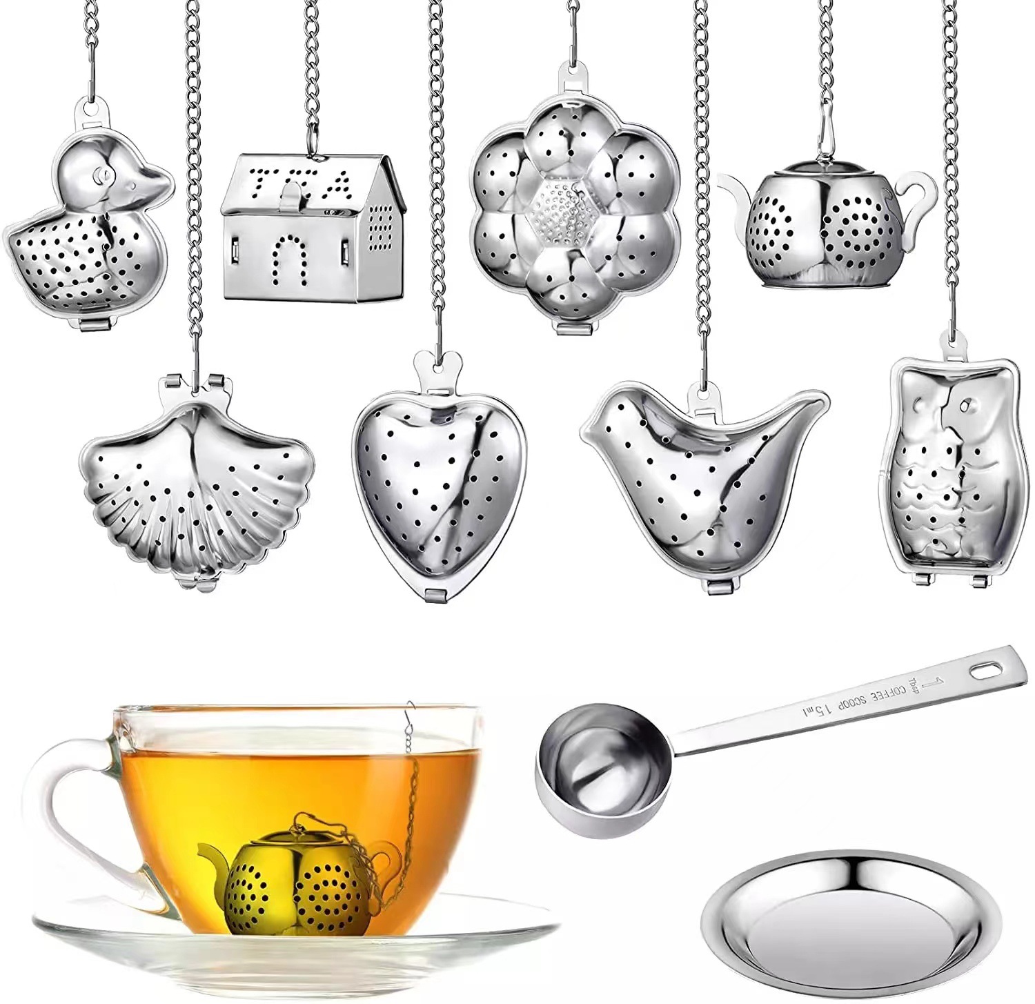 Tea Strainer Stainless Steel T - Coffee Tea Infusion 评论和价格