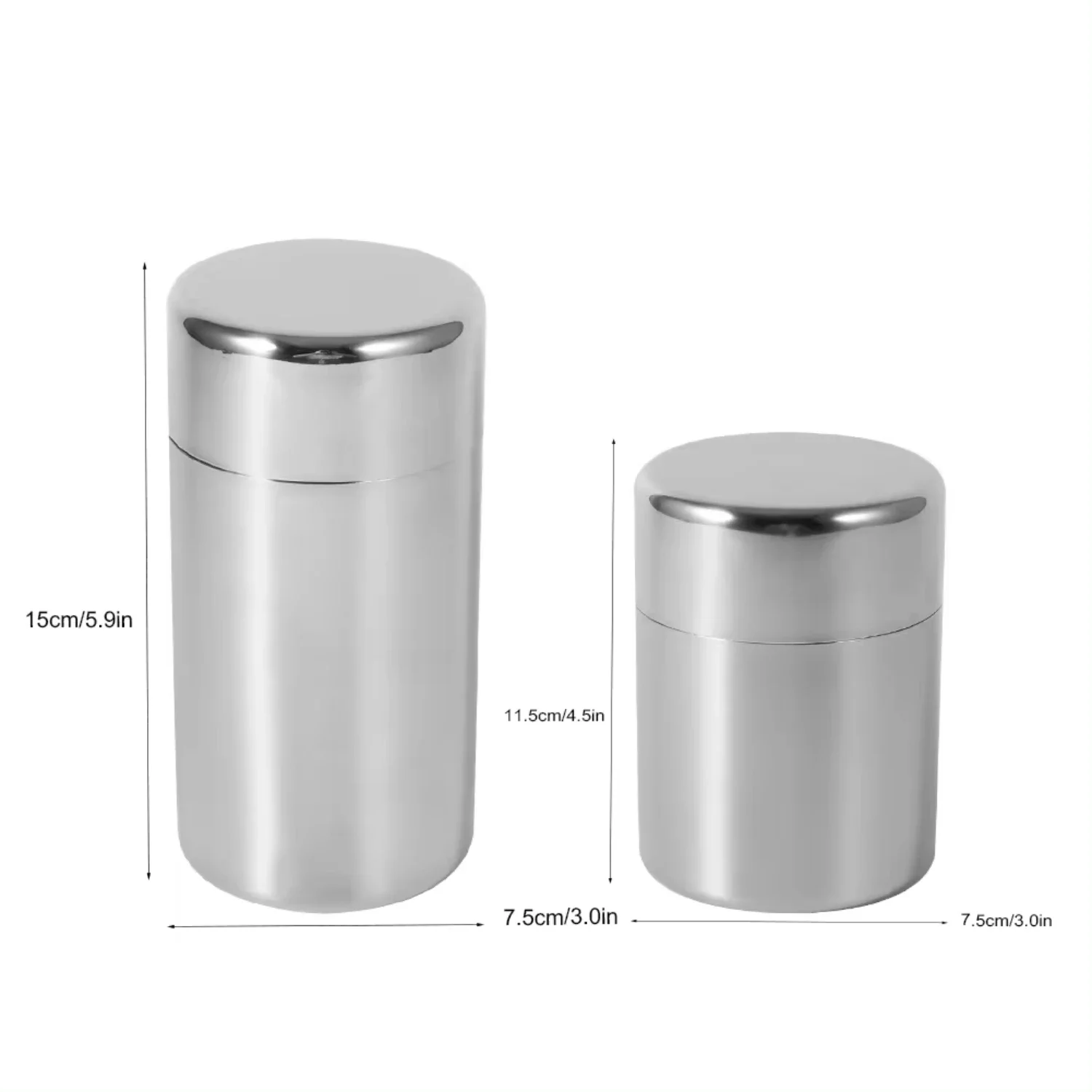 Stainless Steel Tea Leaf Tins  - Coffee Tea Sugar Container Set 评论和价格