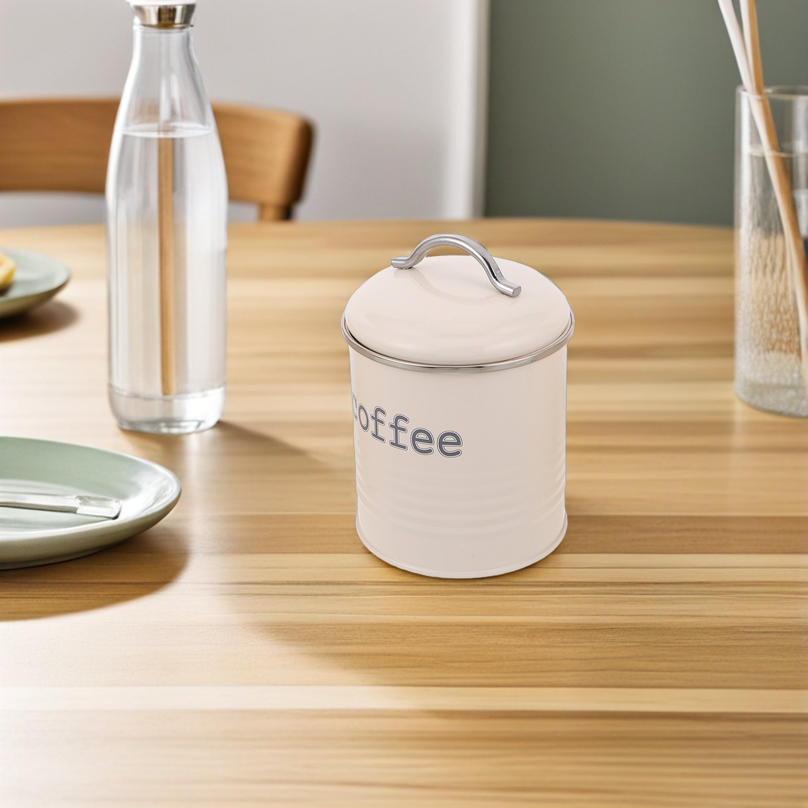 3Pcs Sealed Coffee Bean Contai - Coffee Tea Sugar Container Set 评论和价格
