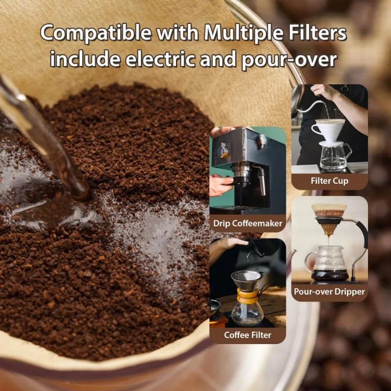 Wood Pulp 02 Cone Filter Pour  - Coffee Tea Paper Cups 评论和价格
